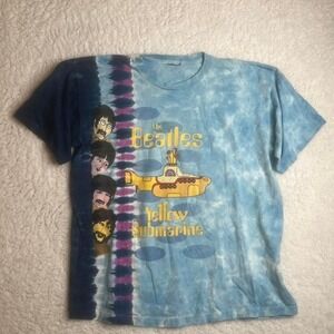 2005 liquid blue single stitch Beatles men's tye dye tshirt‎ vintage band